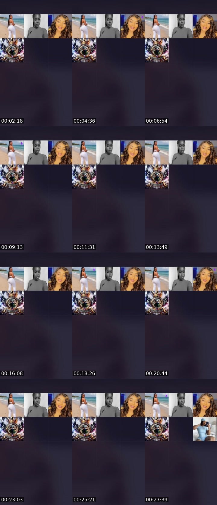 Contact-sheet preview of 🍕Mira💎💦💤's Liveme recording