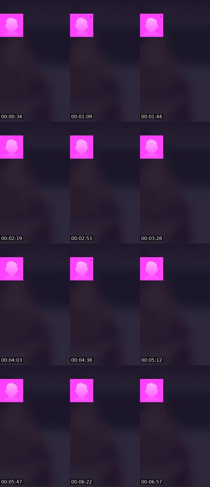 Contact-sheet preview of SASHA 👅🏦's Liveme recording