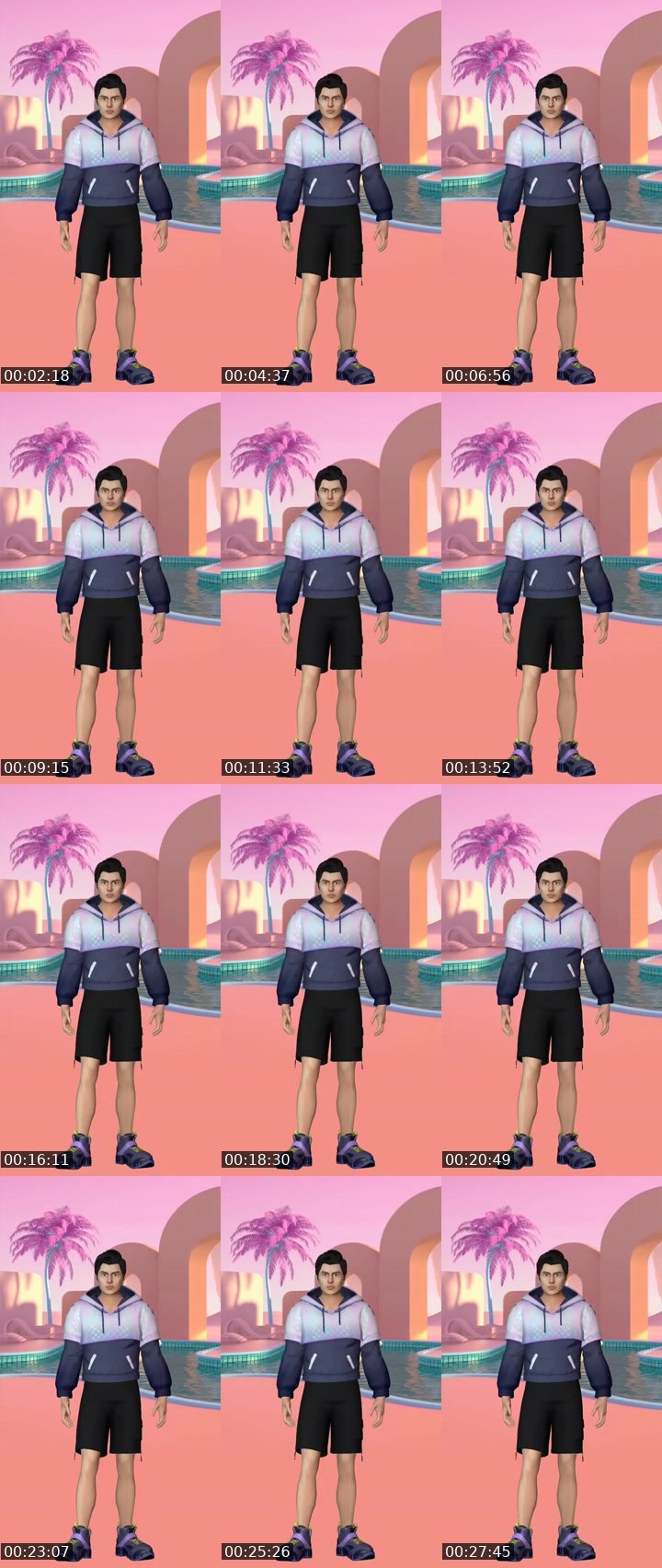 Contact-sheet preview of EUTAH🇯🇵KOBE 🏄‍♂️'s Liveme recording
