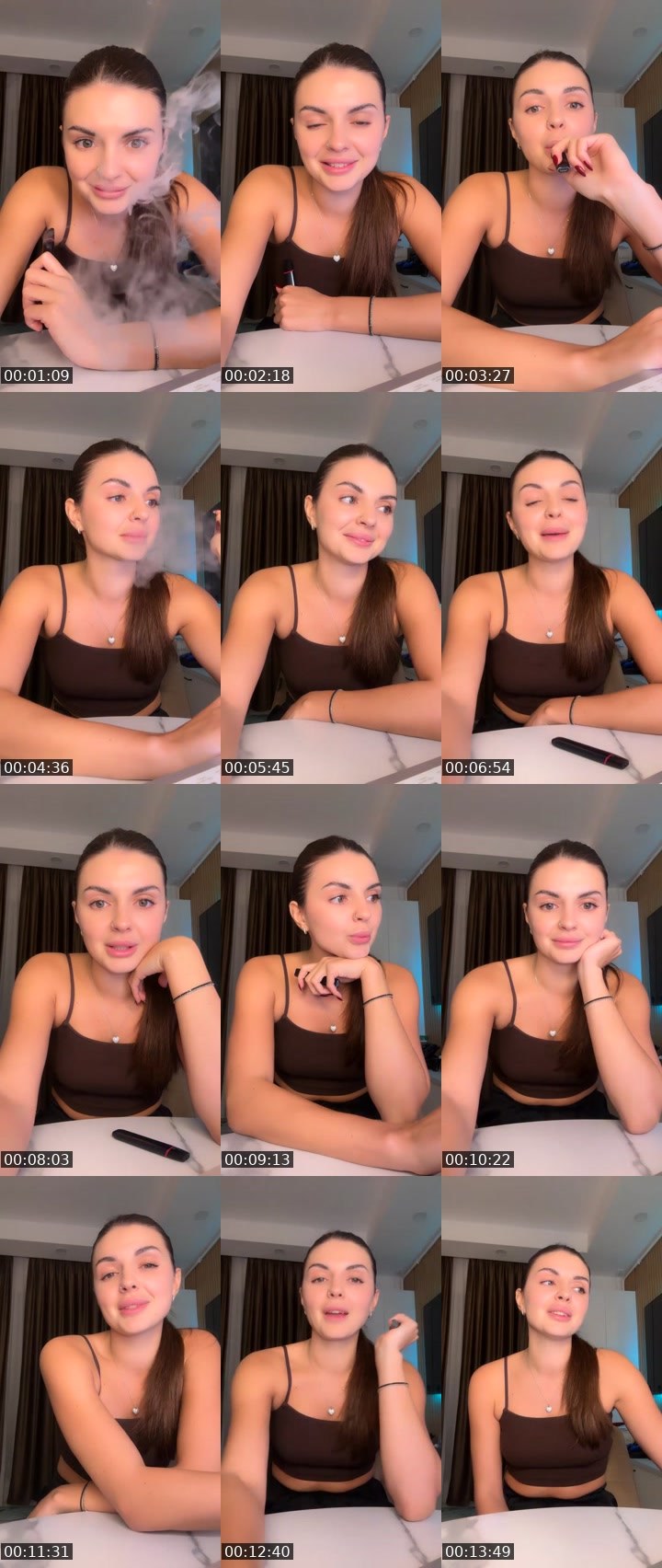 Contact-sheet preview of ℄Vicky22k구Gou🤍's Liveme recording