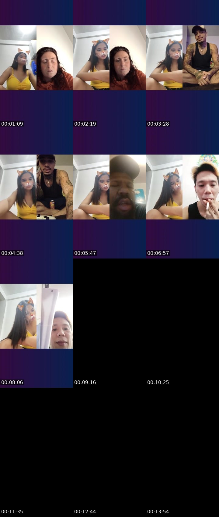 Contact-sheet preview of 7.2k💙Ⓜ️hie🍓's Liveme recording