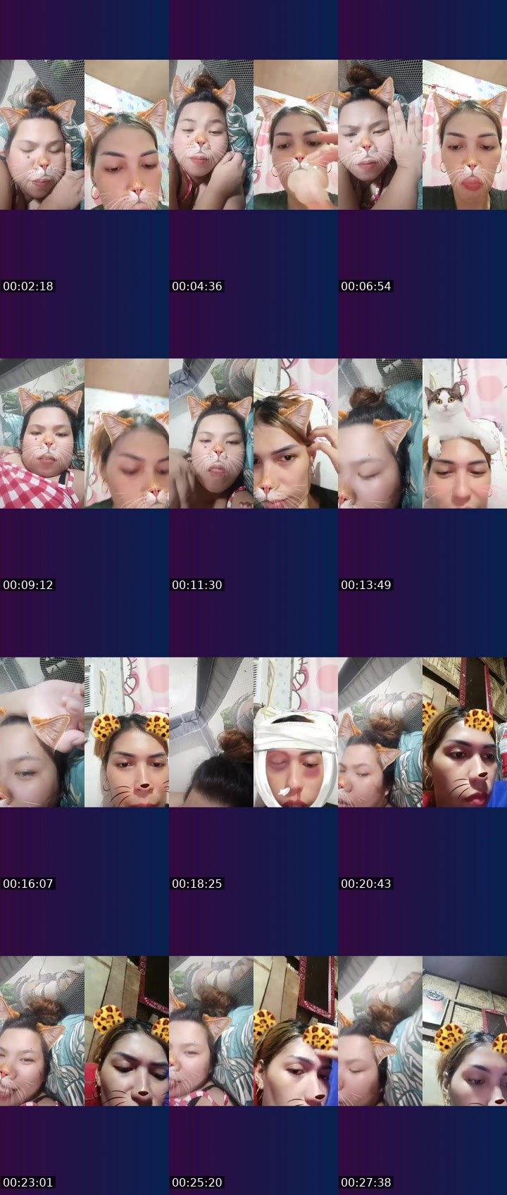 Contact-sheet preview of 🌶️jackie🫅🦢's Liveme recording