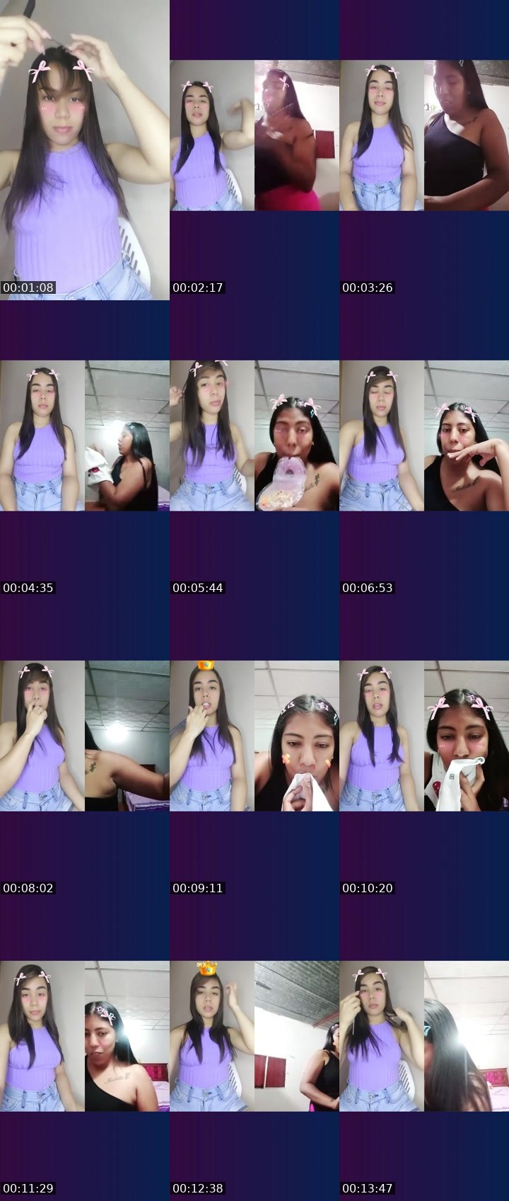 Contact-sheet preview of 🐦‍🔥⃝Andre🪽's Liveme recording