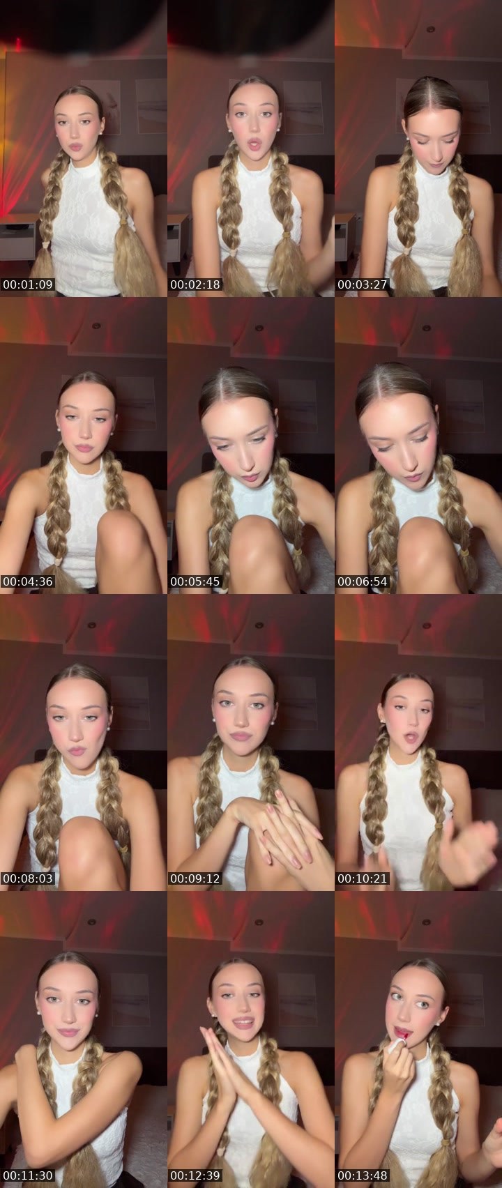 Contact-sheet preview of 🧡ʟᴀᴅʏʙᴀʀʙɪᴇ🧡's Liveme recording