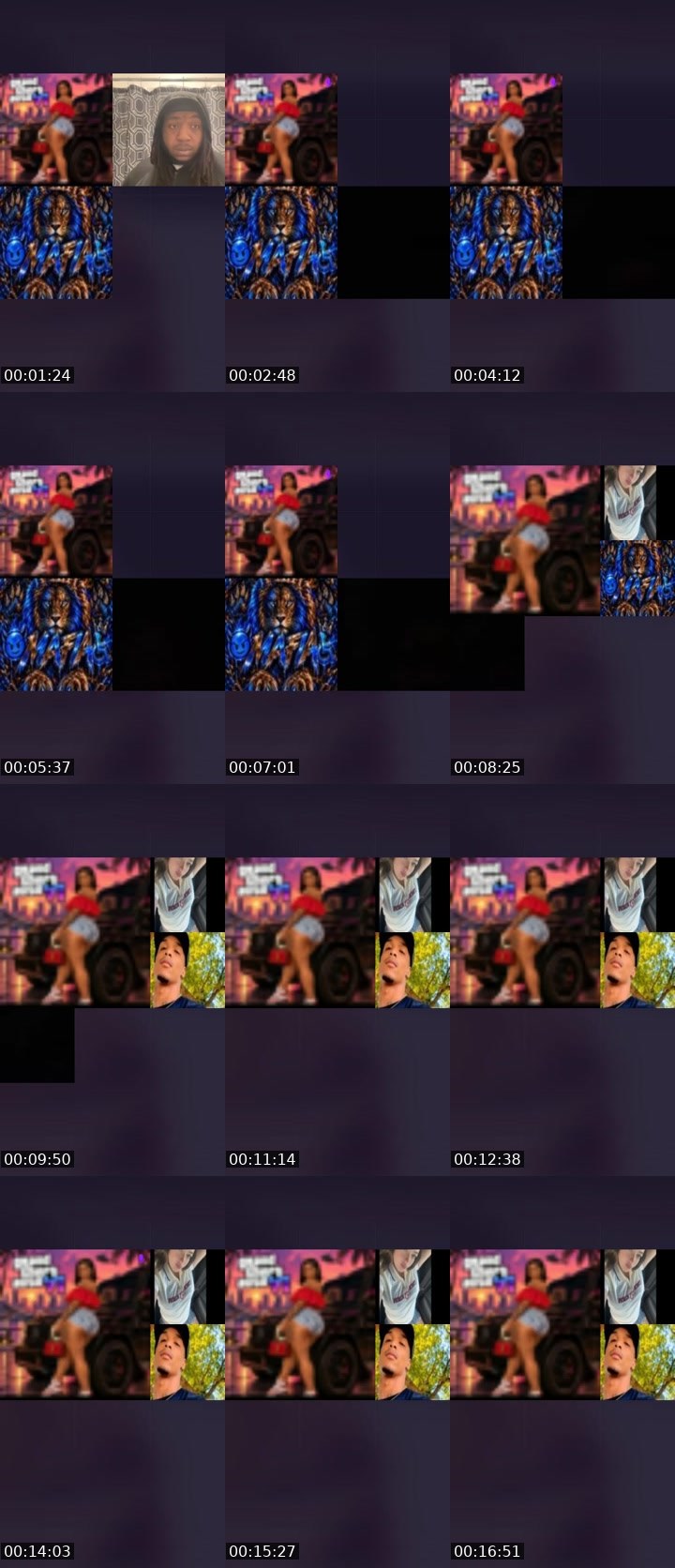 Contact-sheet preview of ✈️Heavėnľy✈️'s Liveme recording