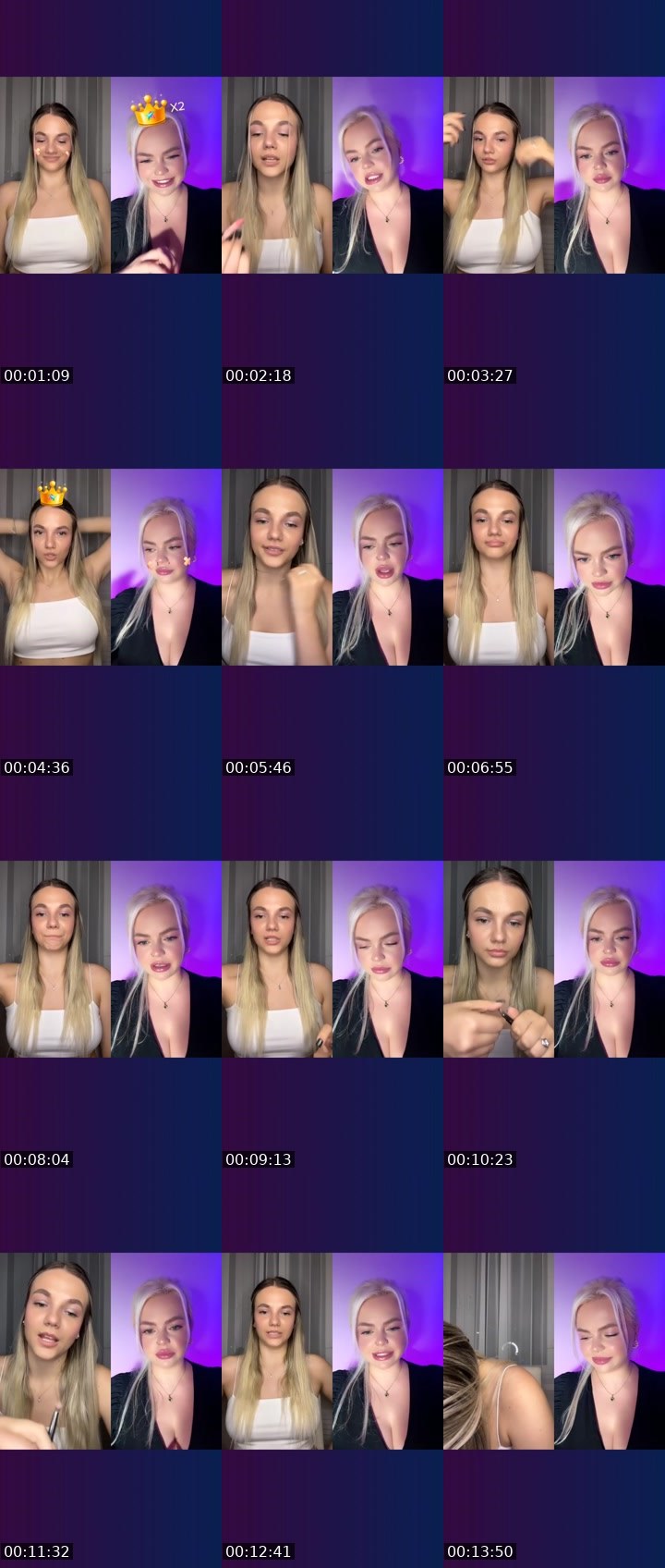 Contact-sheet preview of ℄🤍𓆩ALEKSANDRA𓆪🤍's Liveme recording