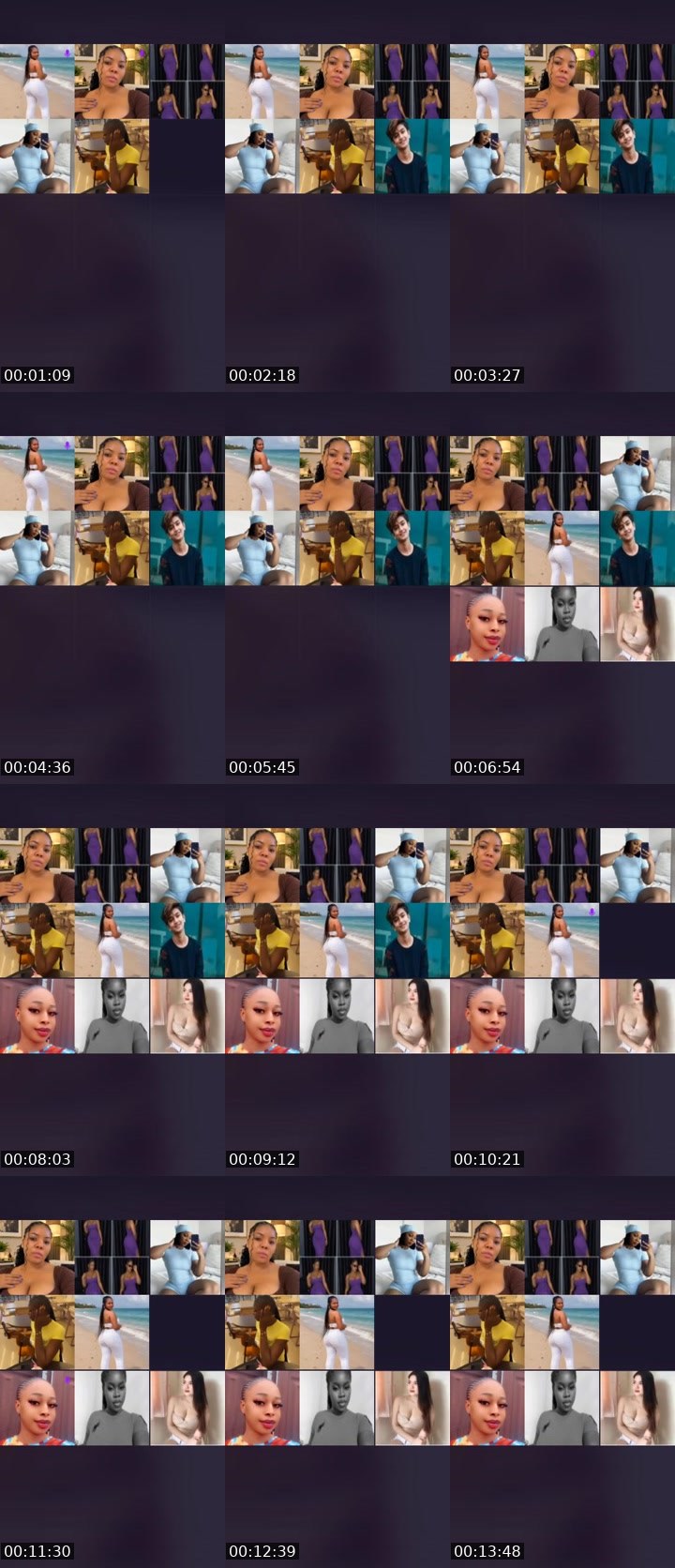 Contact-sheet preview of 🍕Mira💦 💤's Liveme recording