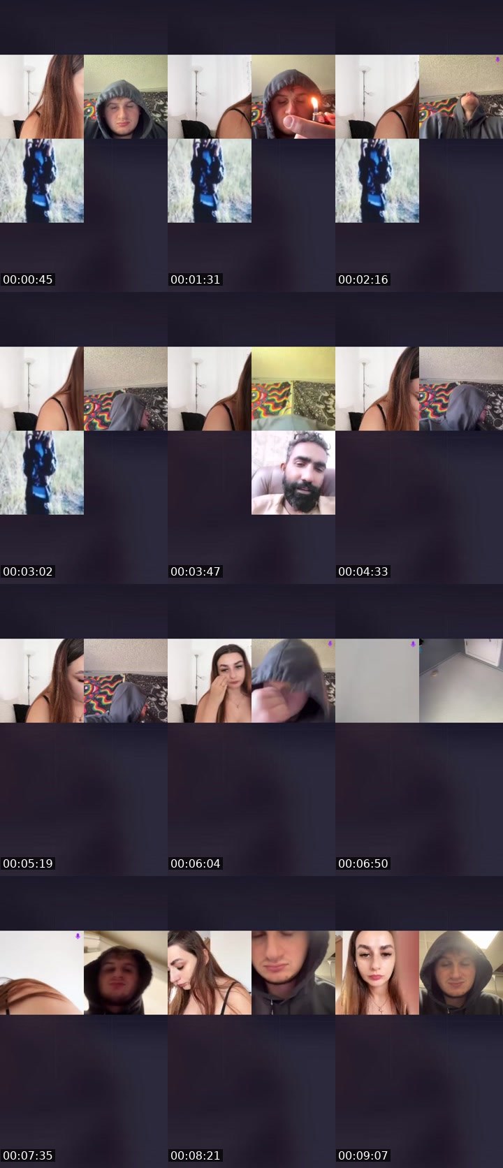 Contact-sheet preview of Ž⃤Ť⃤ •Isadora♡ PT's Liveme recording