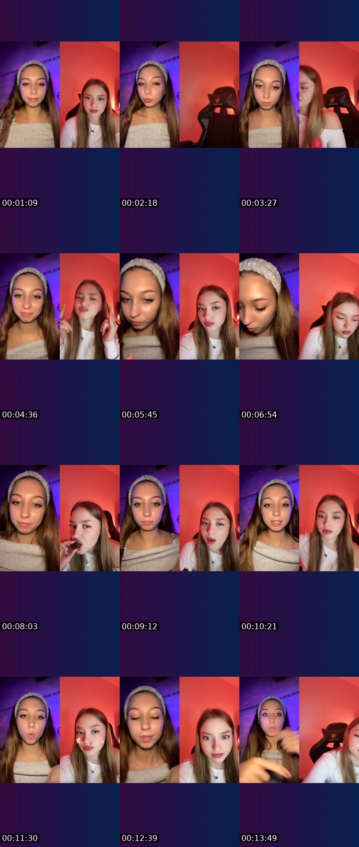 Contact-sheet preview of _🇧🇪Rapunzel🇺🇦's Liveme recording