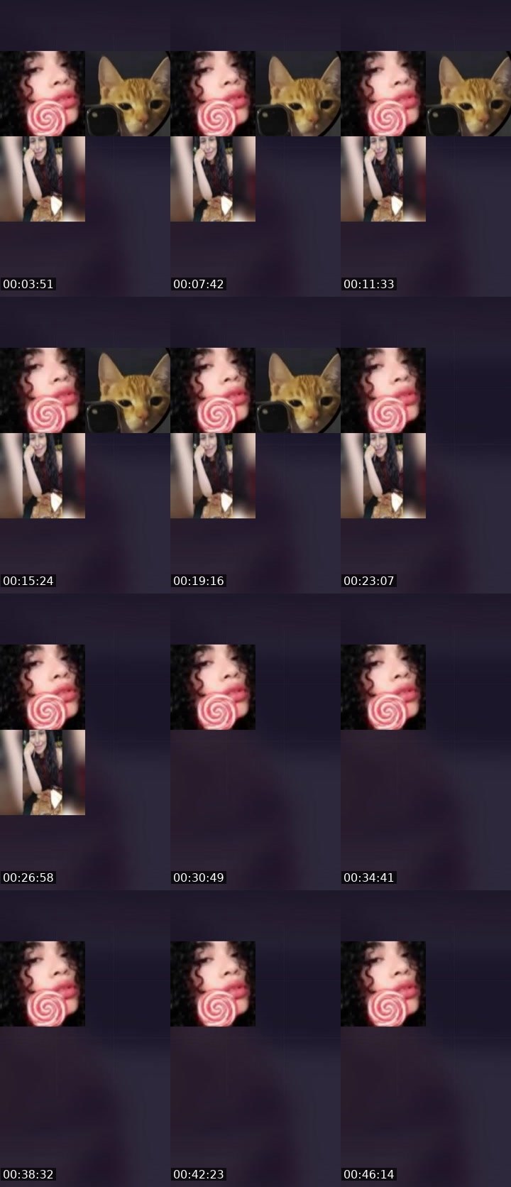 Contact-sheet preview of ༺🐷🅿︎🅴︎🅿︎🅰︎🌋༻'s Liveme recording