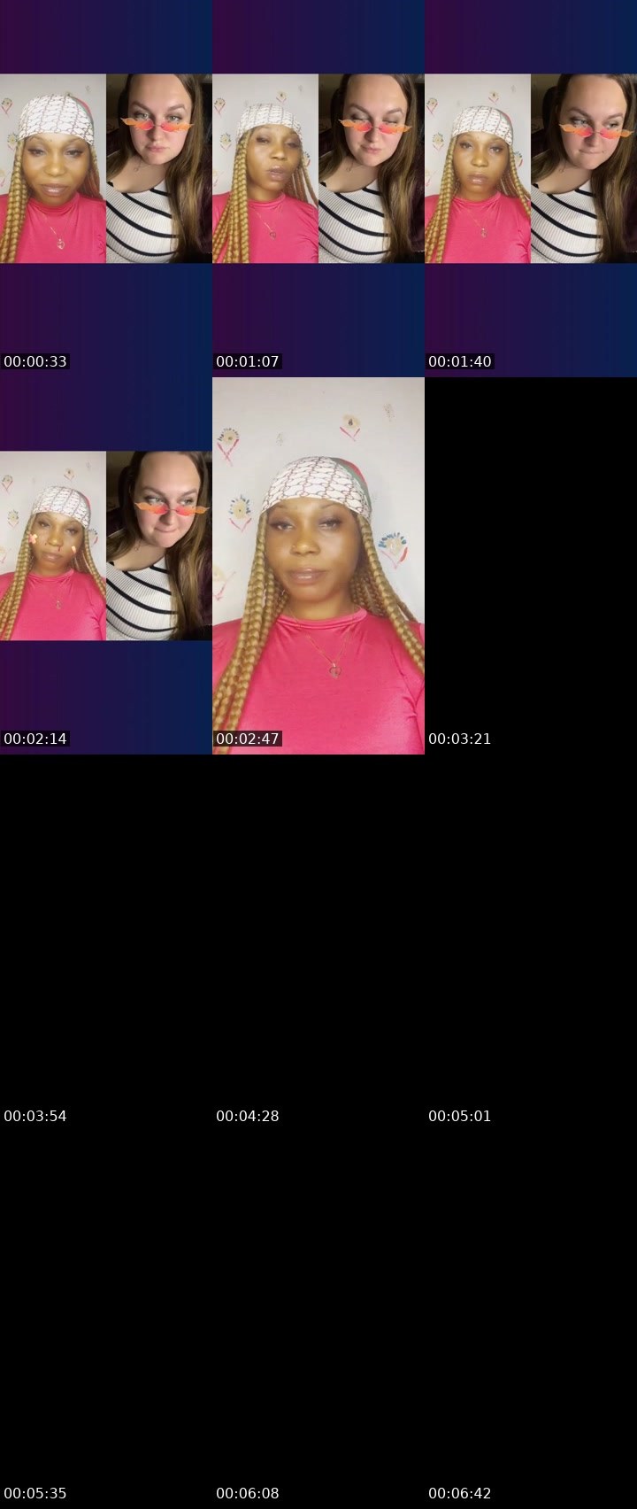 Contact-sheet preview of 😈🎭Agoddess🩷's Liveme recording