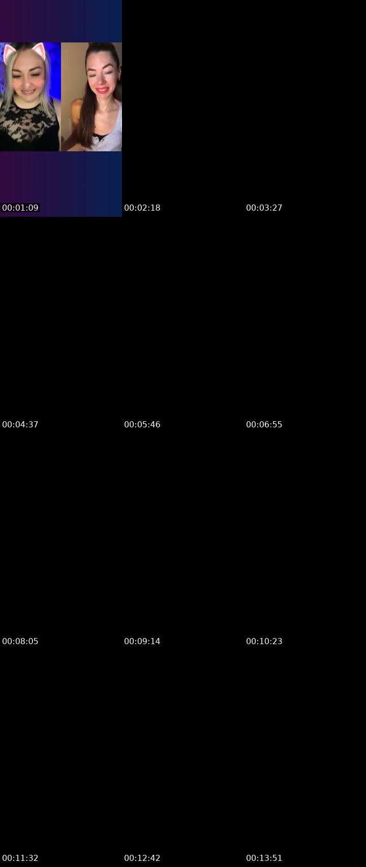 Contact-sheet preview of ✰⌖Svetti🦁's Liveme recording