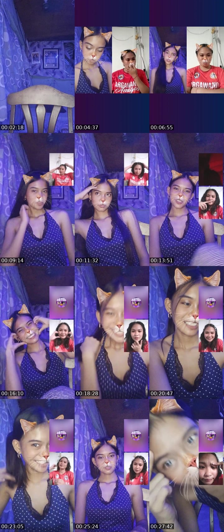 Contact-sheet preview of 🧿👸Kaee🌼's Liveme recording