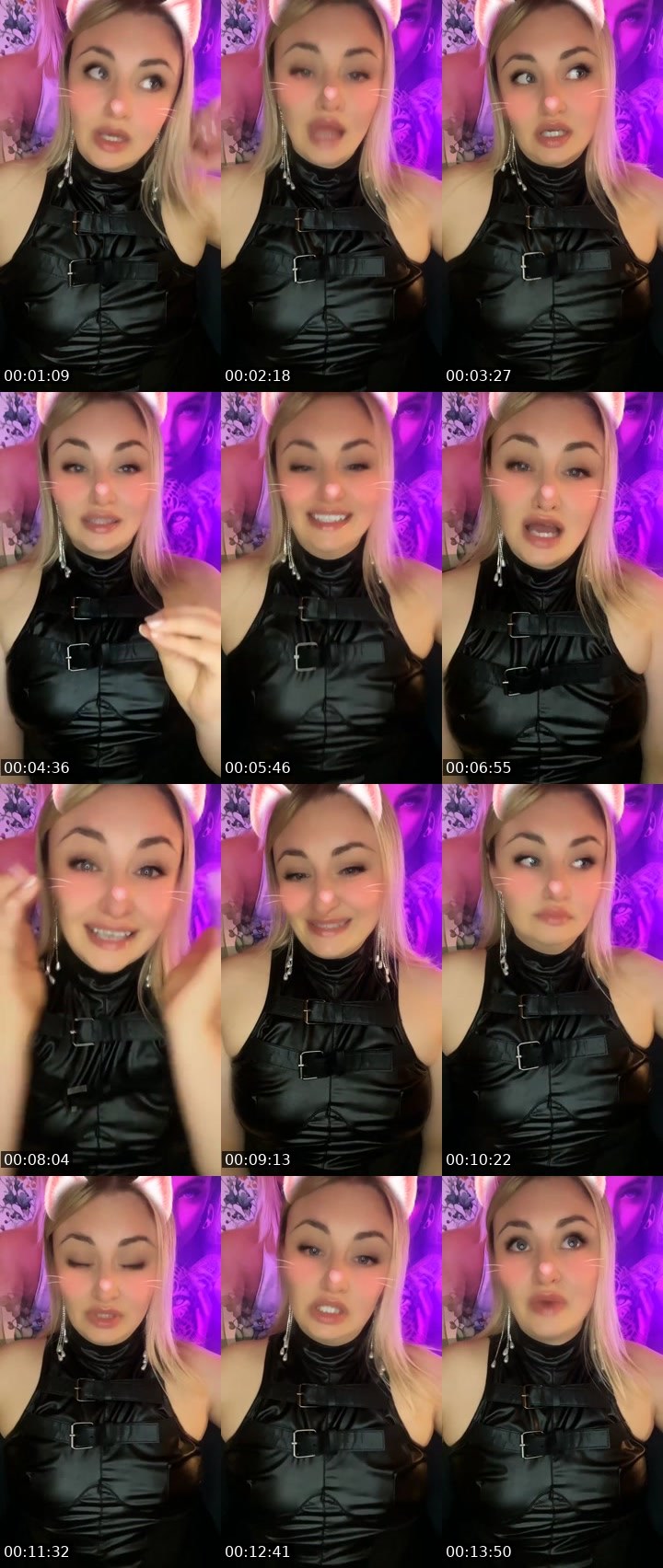 Contact-sheet preview of ✰⌖Svetti🦁's Liveme recording