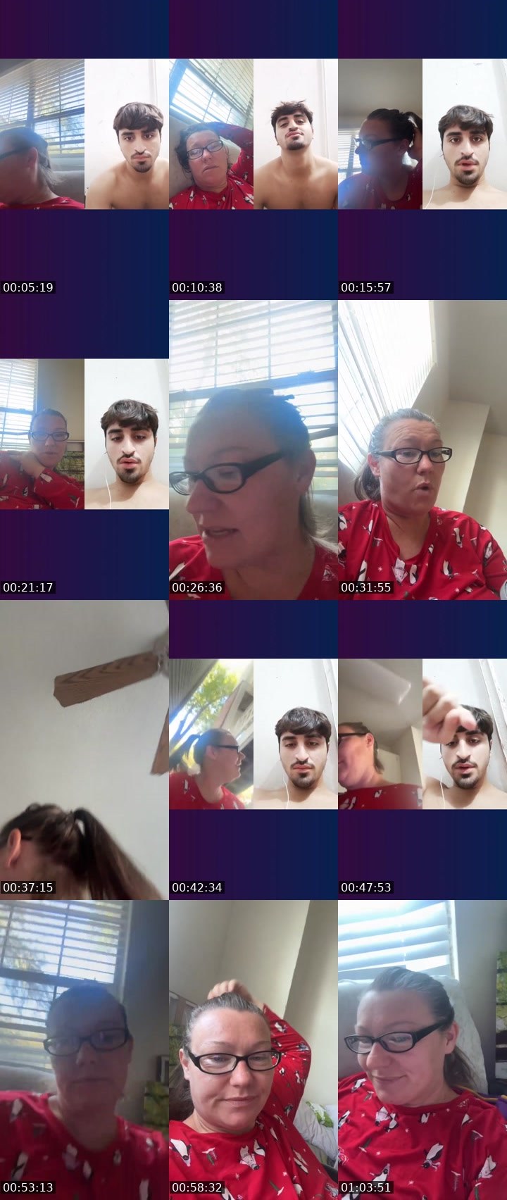 Contact-sheet preview of AmberSmith91's Liveme recording