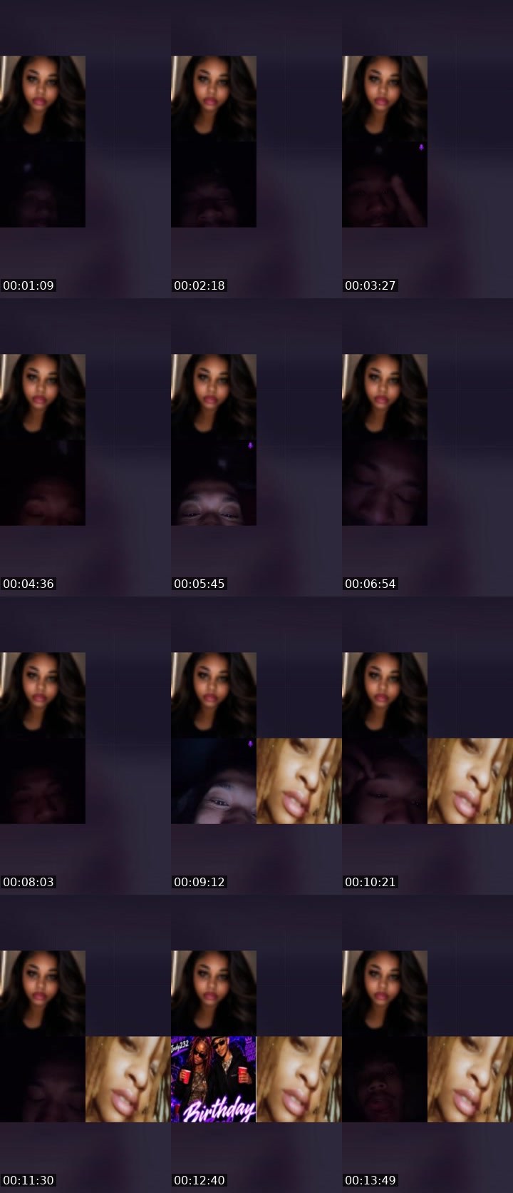 Contact-sheet preview of 🥀 𝕭𝖑𝖆𝖓𝖈𝖔 💋's Liveme recording