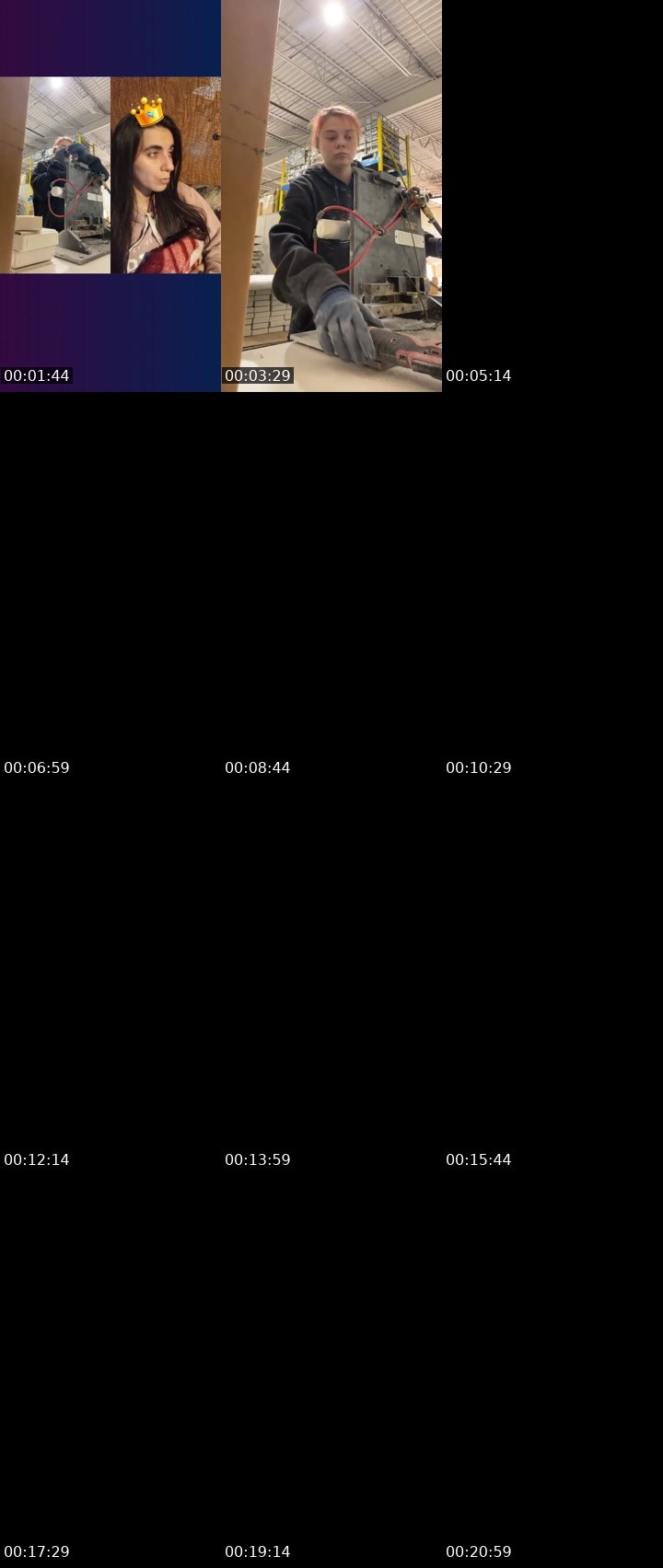 Contact-sheet preview of Chosen💕's Liveme recording