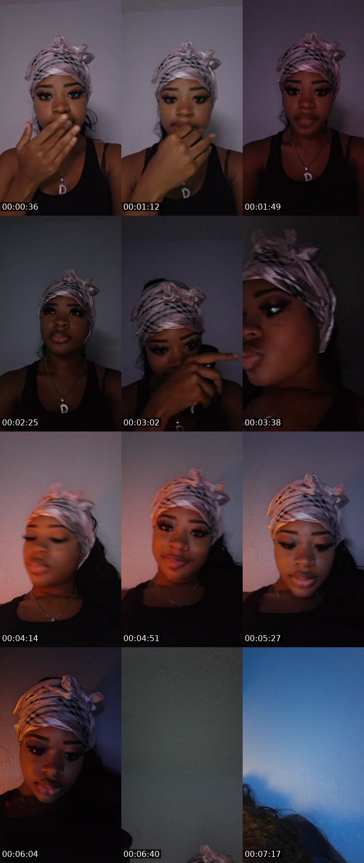Contact-sheet preview of Stronger-260510383's Liveme recording