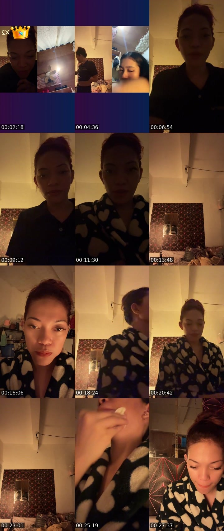 Contact-sheet preview of ☝️💙QUEEN_MC🦋🫧's Liveme recording