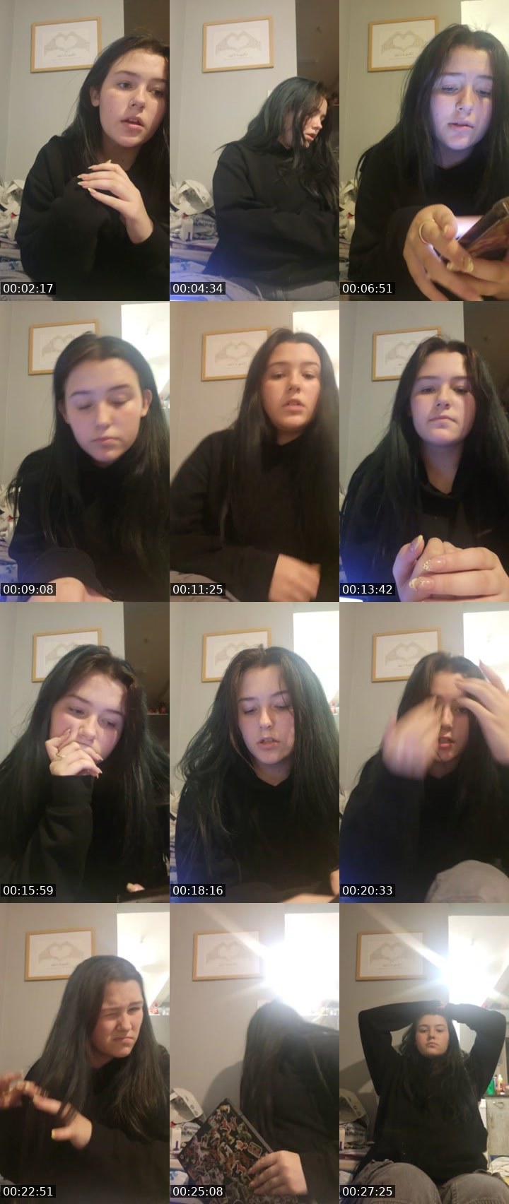 Contact-sheet preview of Keyley's Liveme recording