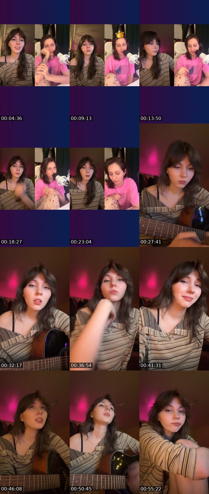Contact-sheet preview of 👑daria!🦷's Liveme recording