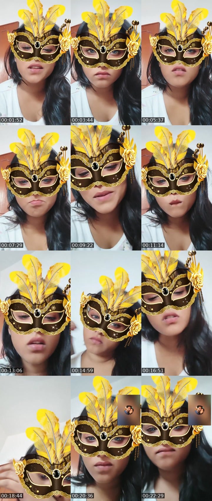 Contact-sheet preview of riyarajput001's Liveme recording