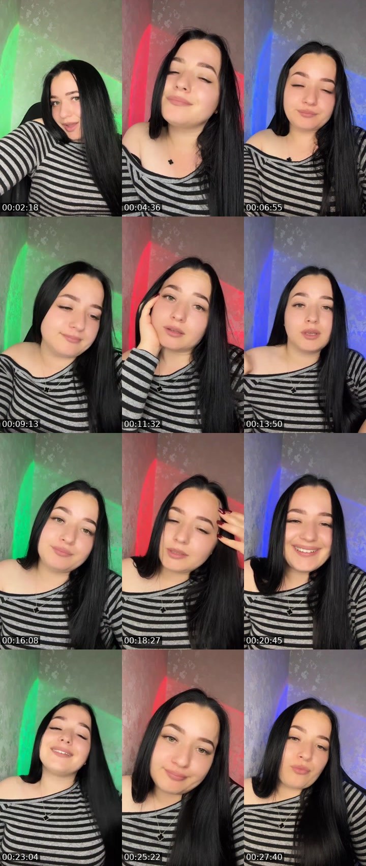 Contact-sheet preview of 𝓢𝓷𝓮𝓳𝓪💋's Liveme recording