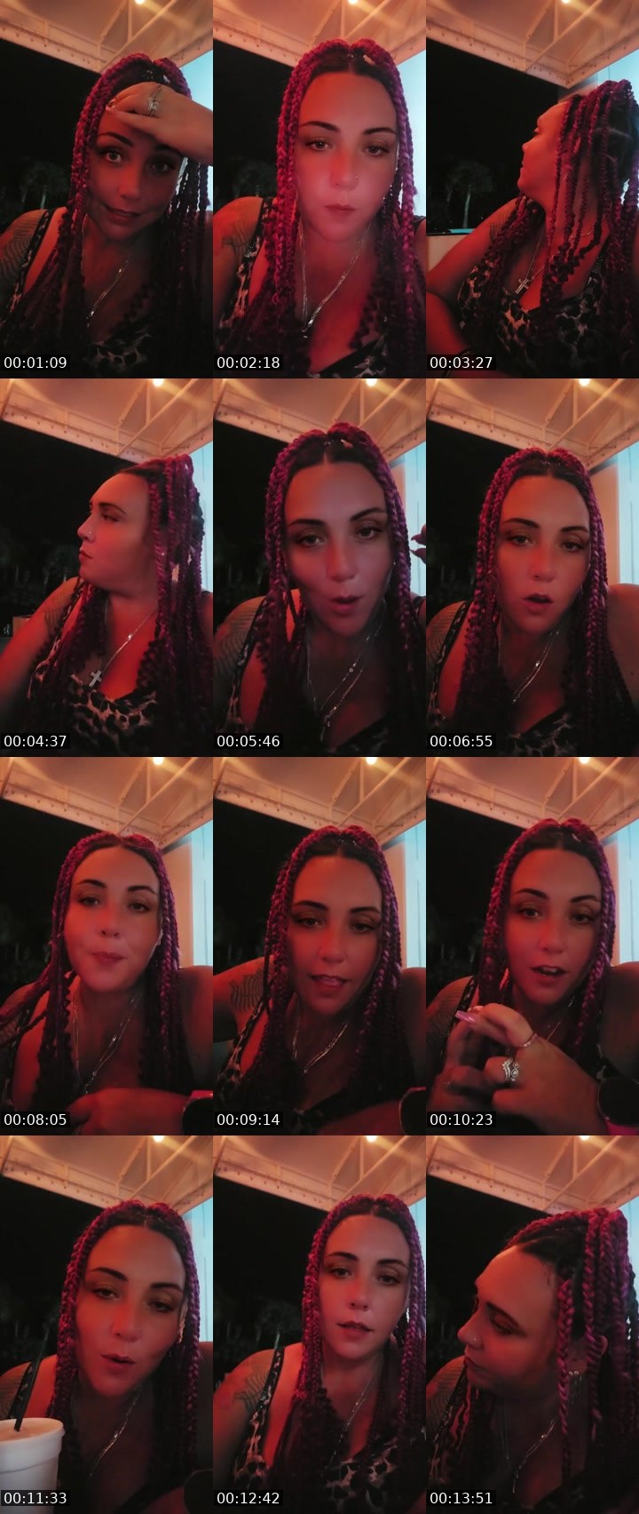 Contact-sheet preview of Breezy696's Liveme recording