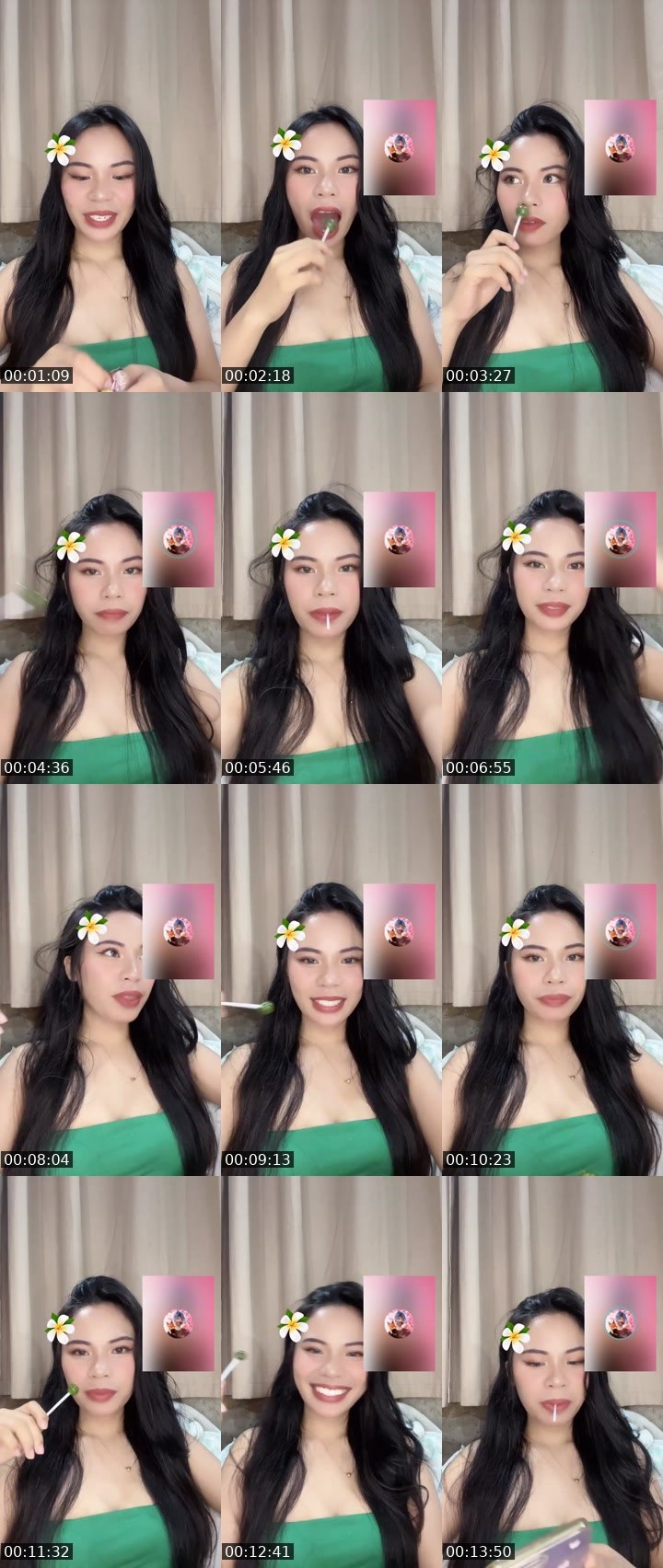 Contact-sheet preview of ᴵᴬ💎Michiikooo🫐's Liveme recording