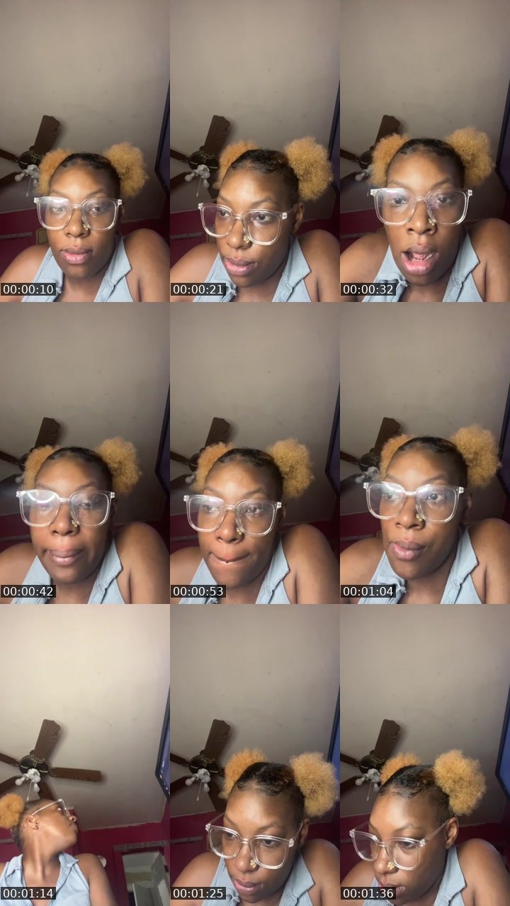 Contact-sheet preview of BrownSugar😍🤎's Liveme recording
