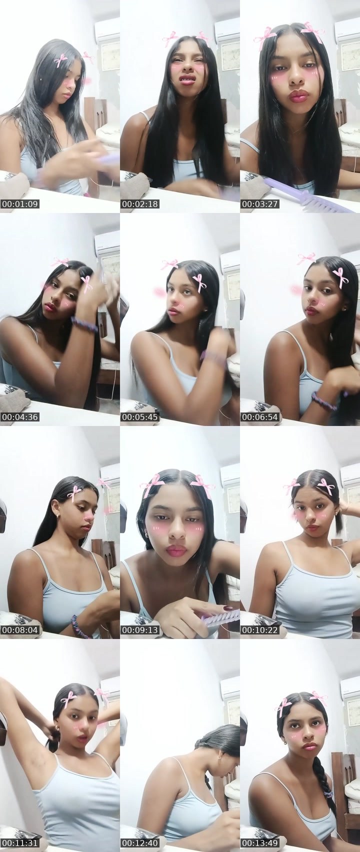 Contact-sheet preview of cam3's Liveme recording