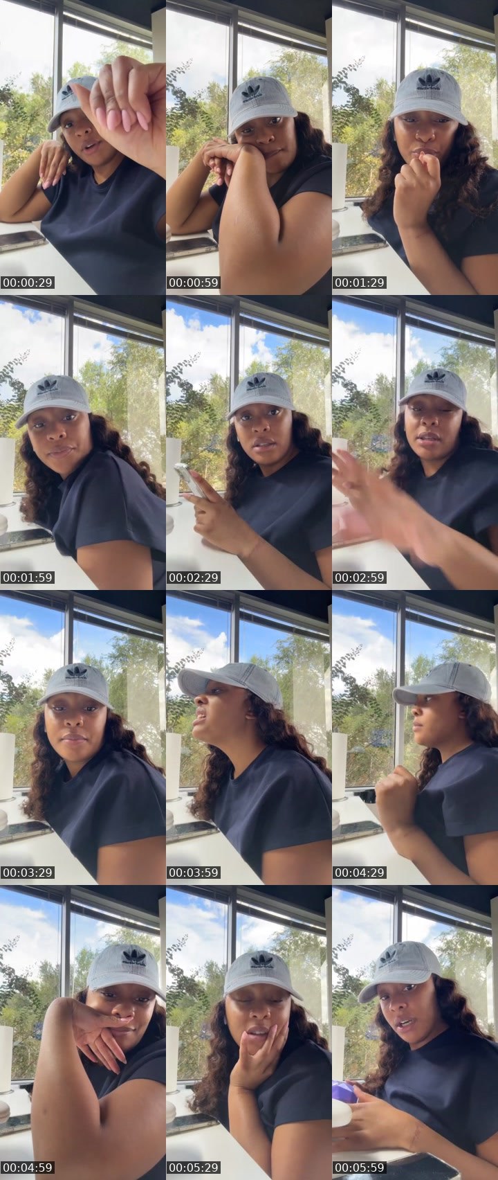 Contact-sheet preview of Ameliasage's Liveme recording