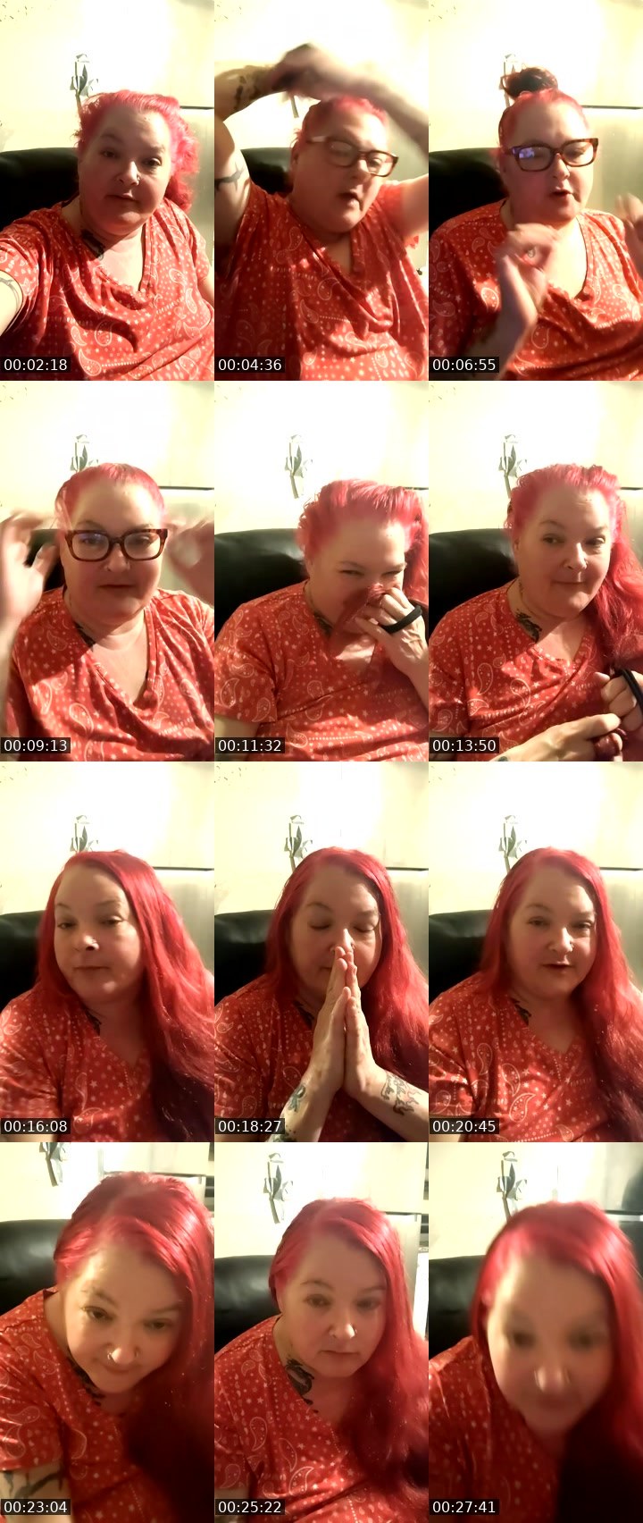 Contact-sheet preview of BETHANY💯's Liveme recording