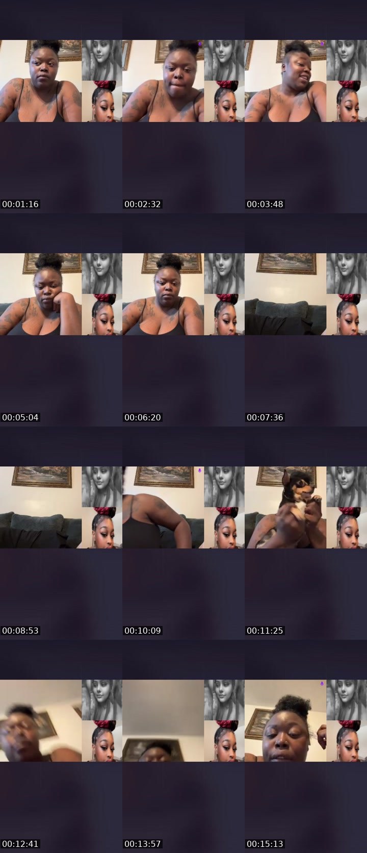 Contact-sheet preview of TattedJuicy 🏳️‍🌈's Liveme recording
