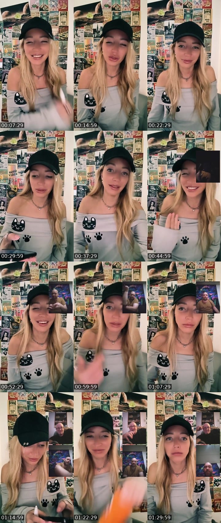 Contact-sheet preview of 😉Kate 🤍℄'s Liveme recording