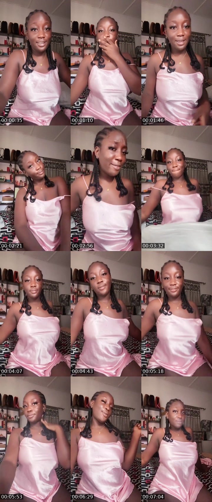 Contact-sheet preview of Black mistress😈❤️'s Liveme recording