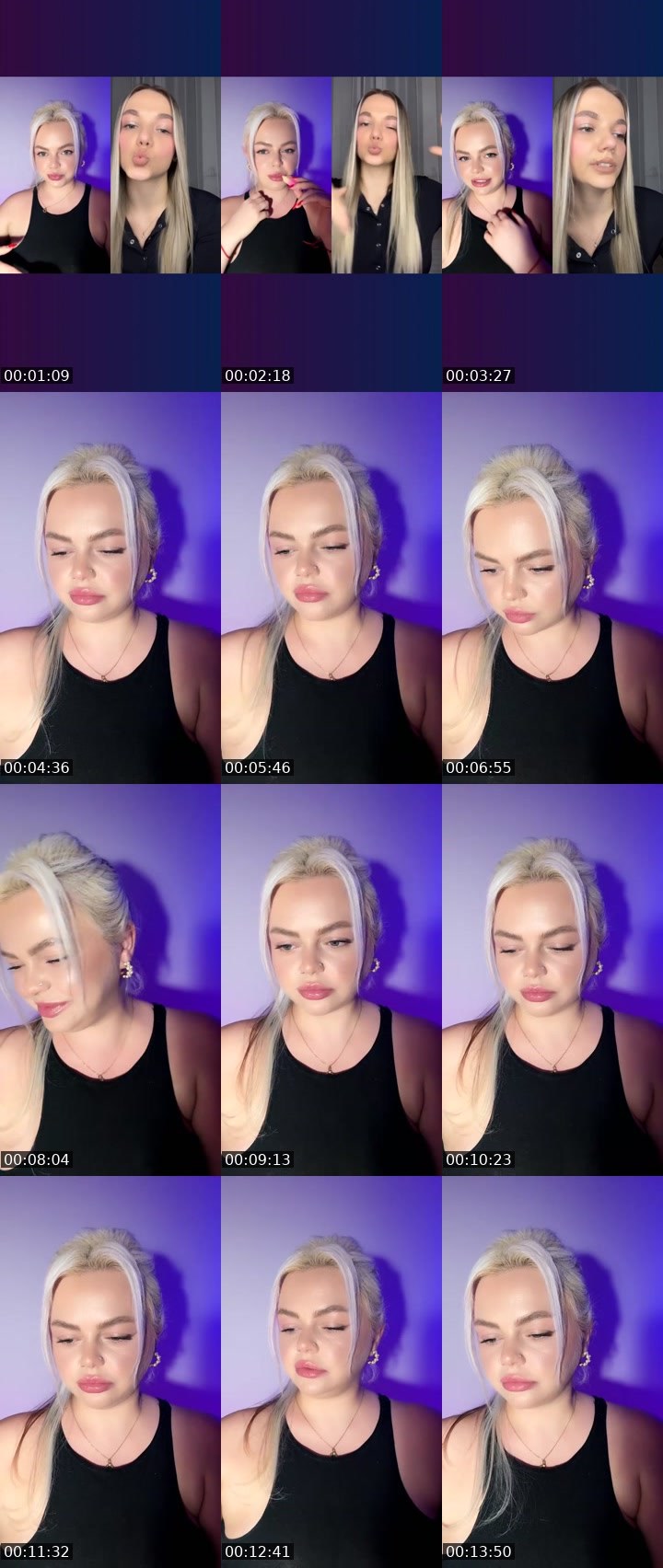 Contact-sheet preview of ℄𓆩👑⃤𝙉Ø𝟭⃤👑𓆪's Liveme recording