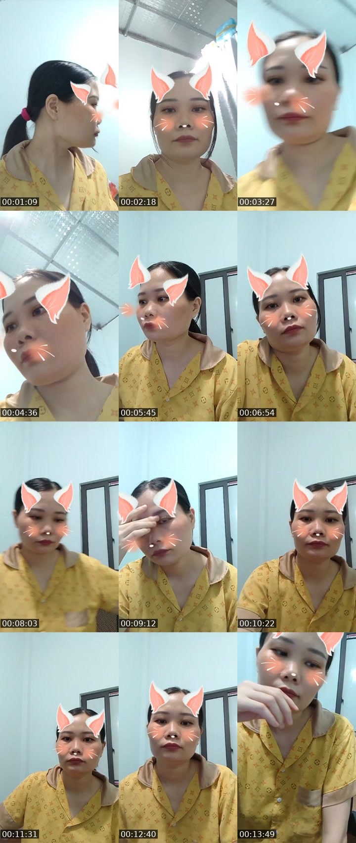 Contact-sheet preview of Welcome me's Liveme recording
