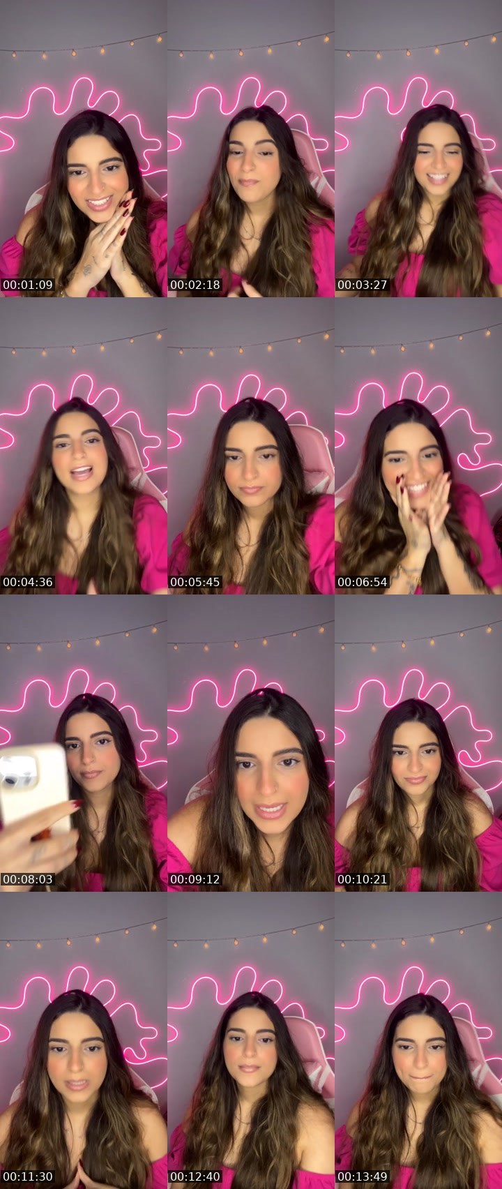 Contact-sheet preview of Aly Neves's Liveme recording