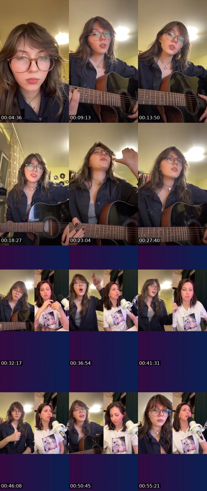 Contact-sheet preview of 👑daria!🦷's Liveme recording