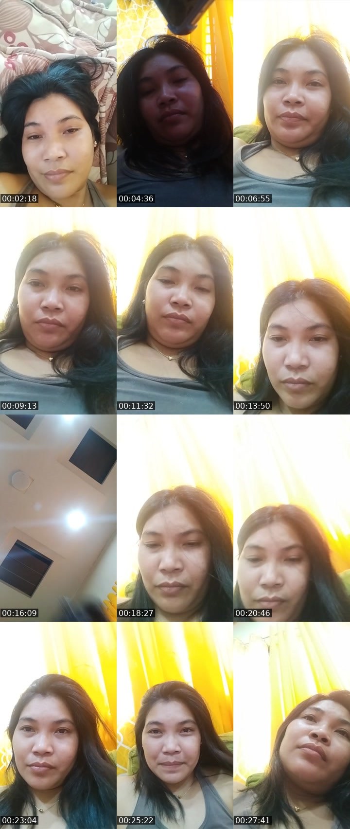 Contact-sheet preview of Elaine claire's Liveme recording