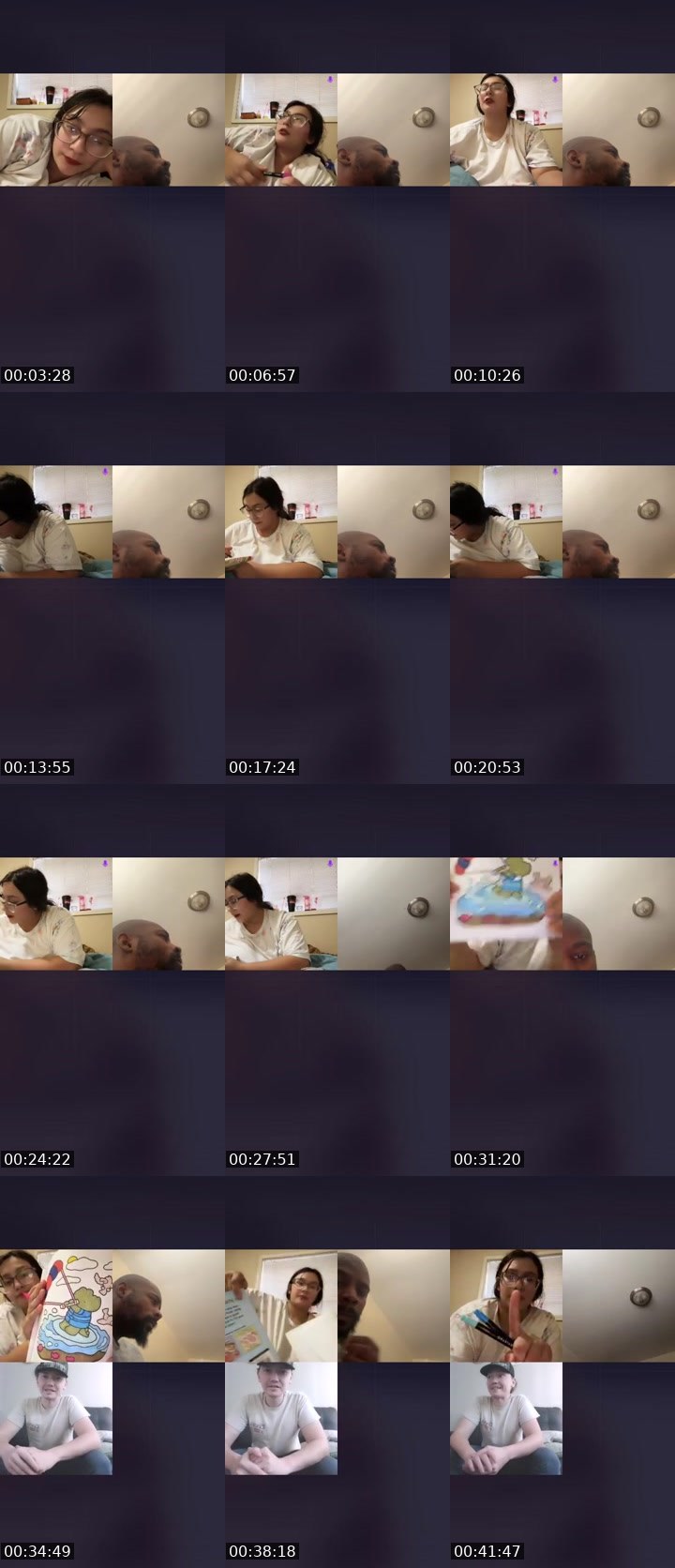 Contact-sheet preview of Tiffanie27's Liveme recording