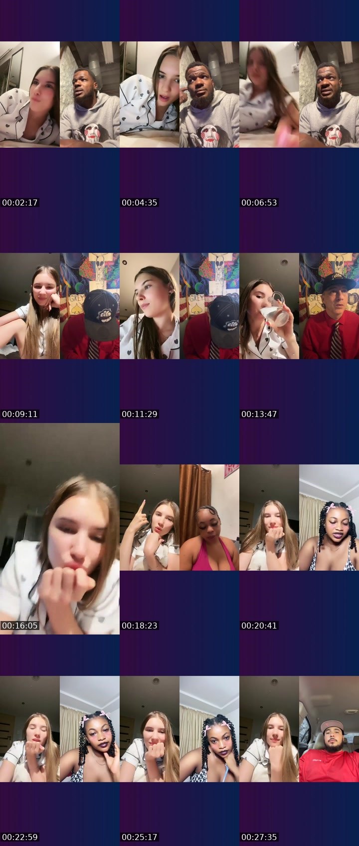 Contact-sheet preview of luna.x 🌙✨'s Liveme recording
