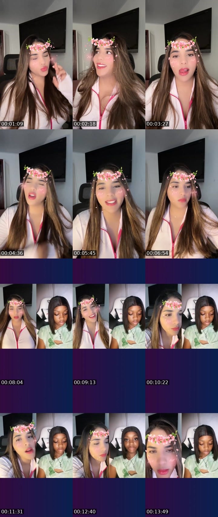 Contact-sheet preview of 👑𝓣𝓪𝓽𝓲☁️🧸's Liveme recording