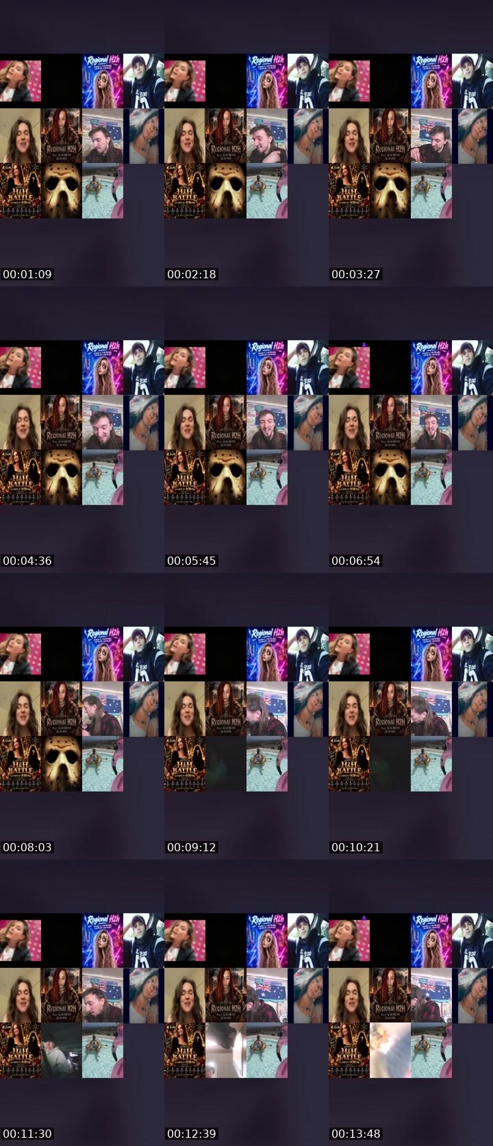 Contact-sheet preview of Nastya🦊FOX's Liveme recording