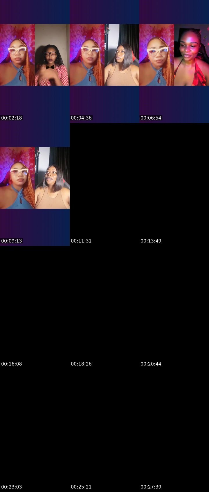 Contact-sheet preview of Ωuεεη εƒε🦚🚀 😈's Liveme recording