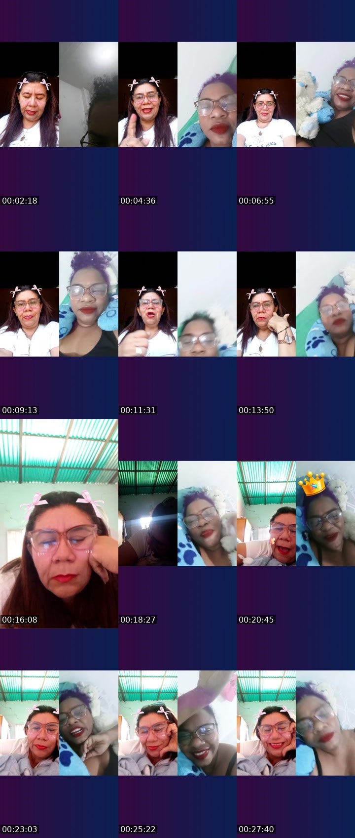 Contact-sheet preview of 🌈 ANABELLA 🌹's Liveme recording