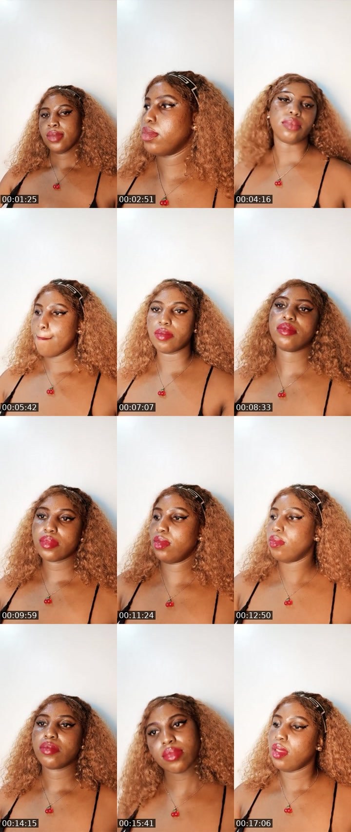 Contact-sheet preview of Caramel 🏦's Liveme recording
