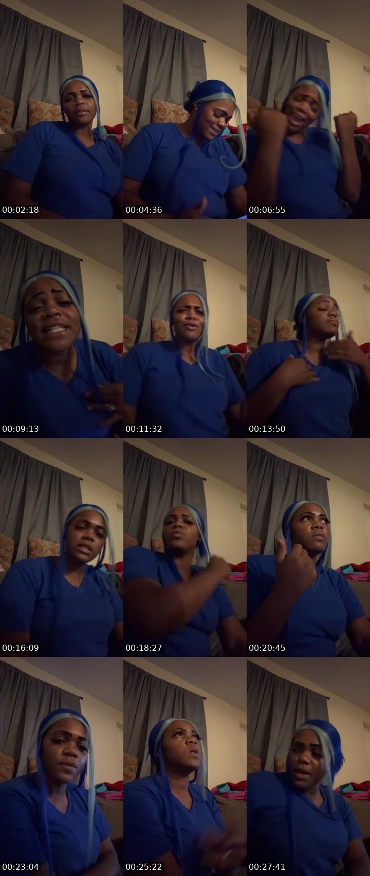 Contact-sheet preview of Solo Shay's Liveme recording