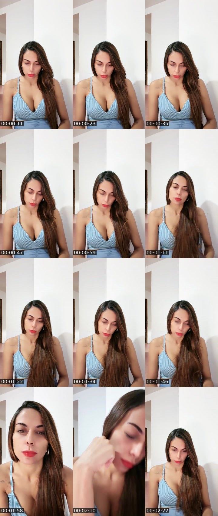 Contact-sheet preview of Maeva 🥂's Liveme recording